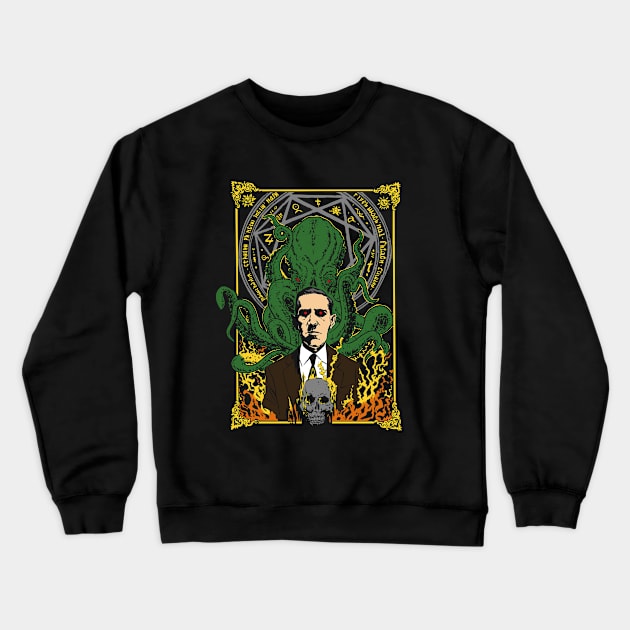 Lovecraft Tribute Crewneck Sweatshirt by Mandra